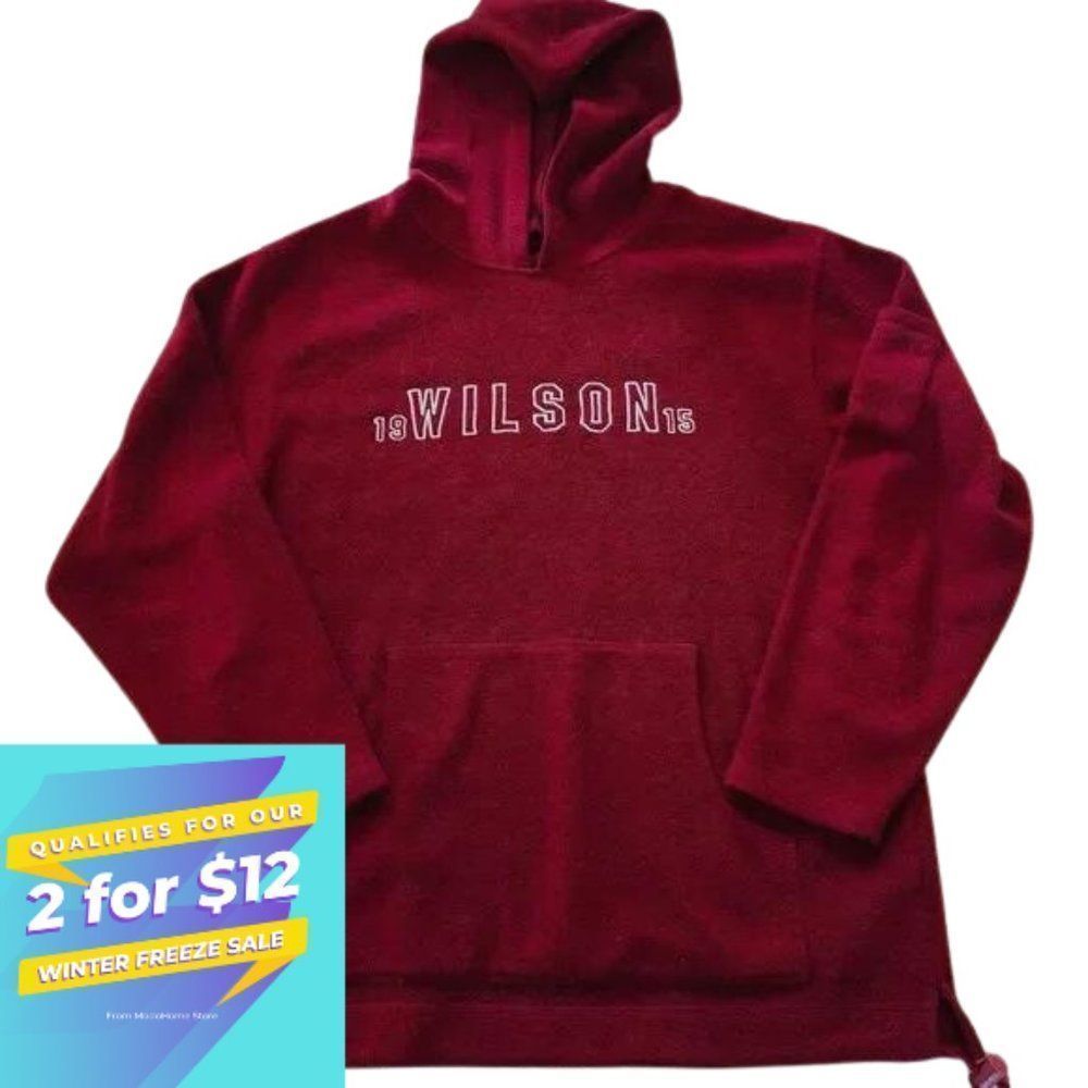 2 for $12 SALE!!  Wilson 1915 RED fleece pull over sweater size L